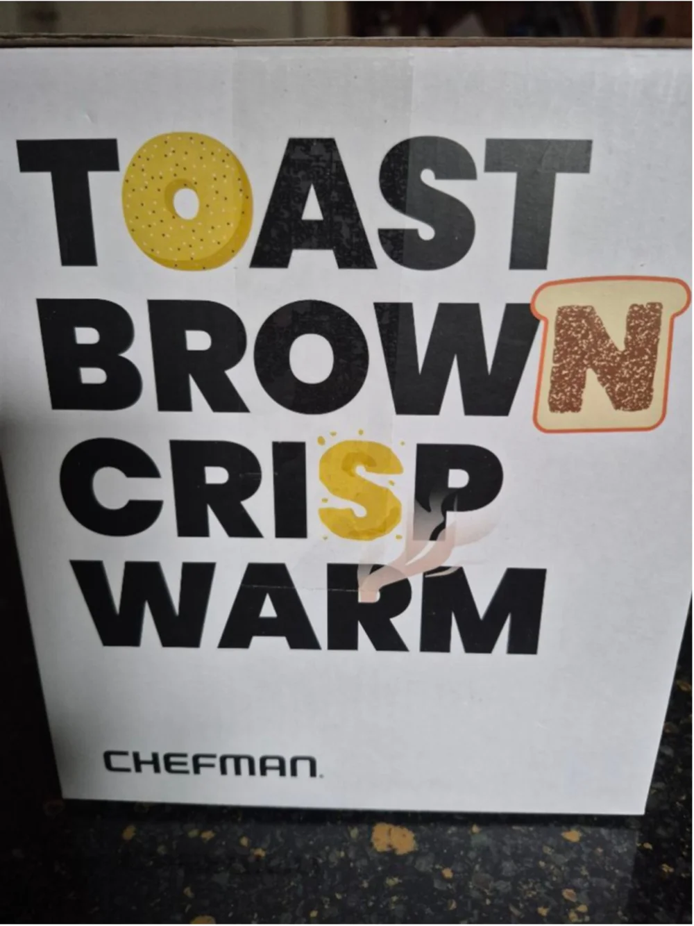 CHEFMAN 2-Slice Toaster Gray Black One Size